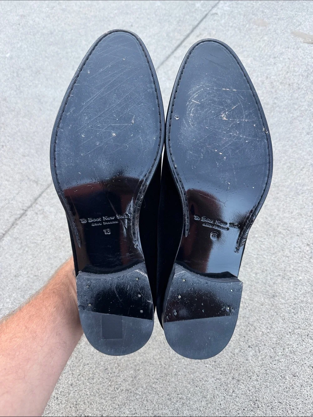 To Boot New York Adam Derrick Velvet Smoking Slippers Black Size 13 - Picture 6 of 10
